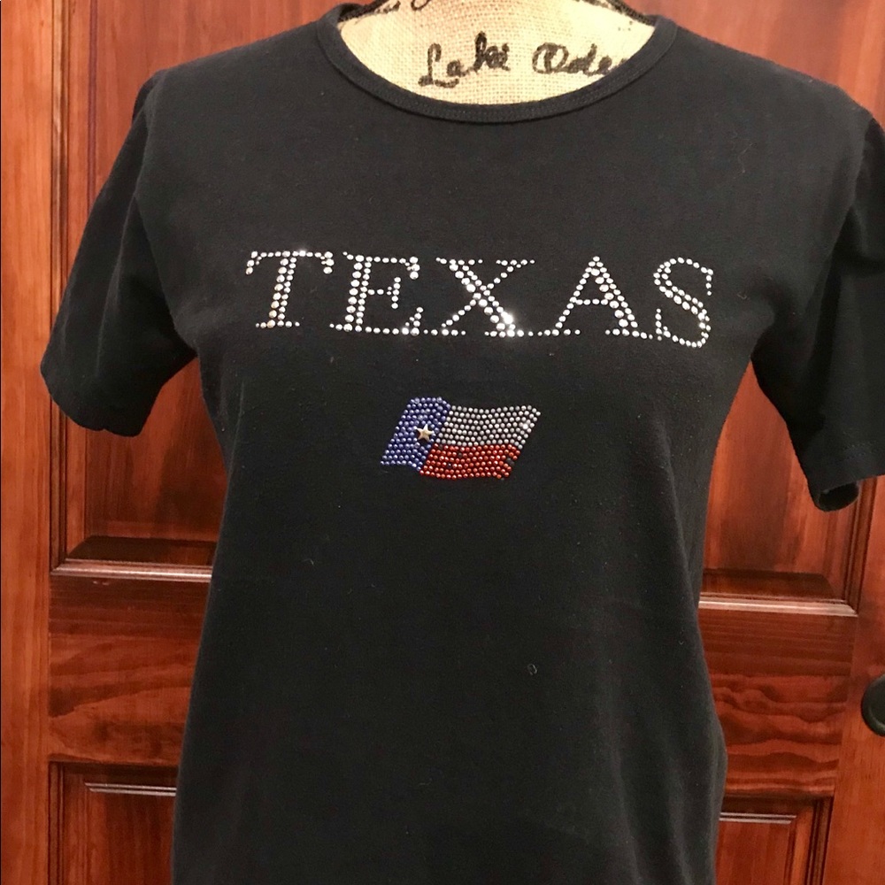 Texas T-shirt with bling Small